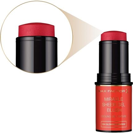 Miracle Sheer Gel Blusher Shade 004 Glowing Sunrise 8G. - Image 3