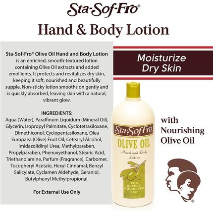 Sta Sof Fro Olive Oil Hand And Body Lotion 32Oz
