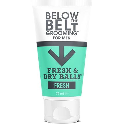 Below The Belt Grooming Fresh & Dry Balls Intimate Deodorant And Anti Chafing Cream For Men 75Ml