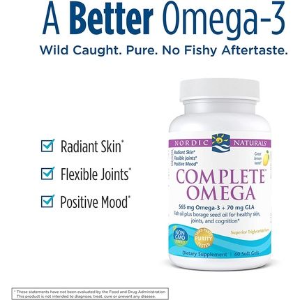 Nordic Naturals Complete Omega Lemon Flavor 565Mg Omega-3 60 Soft Gels - Image 3