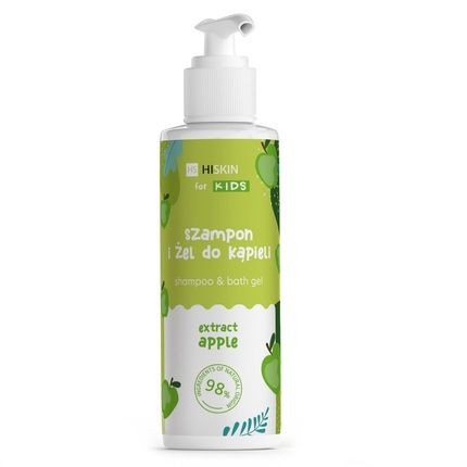 Hiskin Kids Shampoo And Bath Gel Apple 280Ml