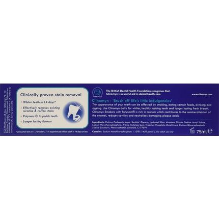 Clinomyn Smokers Toothpaste 75Ml