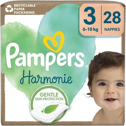 Pampers Harmonie Size 3 Disposable Diapers 6-10 Kg - 28 Pcs