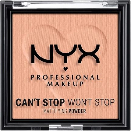Nyx Professional Makeup Can'T Stop Won'T Stop Mattifying Powder Matte Finish Brightening Peach 13