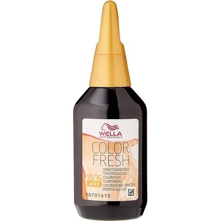 10/36 Platinum Golden Violet Blonde Wella Color Fresh 75Ml