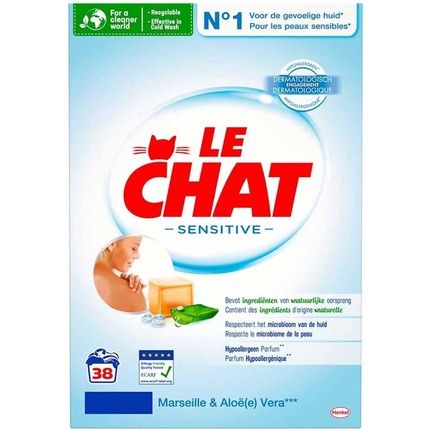 Le Chat Sensitive Washing Powder Marseille & Aloe Vera Hypoallergenic