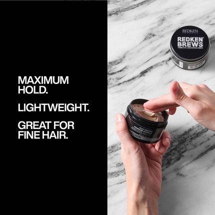 Redken Brews Men'S Clay Pomade Maximum Hold And Gritty Finish 100Ml