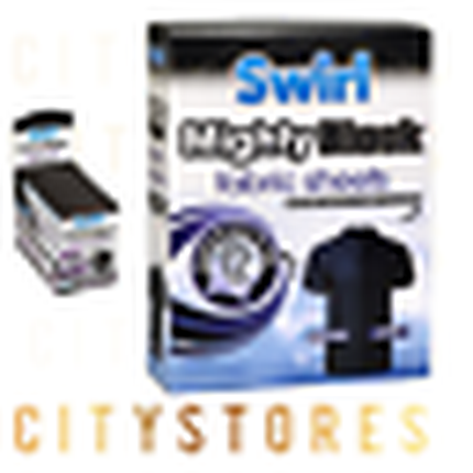 Mighty Black Renovator Revives Restores Dark Fabric Sheets - Swirl