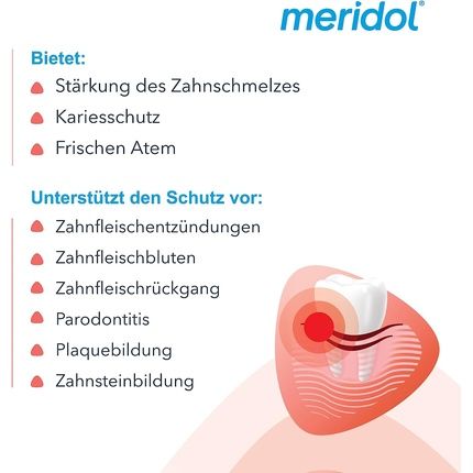 Meridol Mouthwash Comprehensive Care 400Ml - Antibacterial Effect, Protects Gums, Strengthens Teeth And Freshens Breath, Alcohol-Free - Image 3