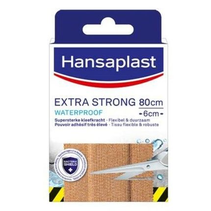 Hansaplast Extra Strong Waterproof Bandage 80Cm X 6Cm