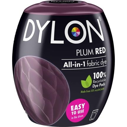 Dylon Washing Machine Fabric Dye Pod For Clothes And Soft Furnishings 350G Plum Red