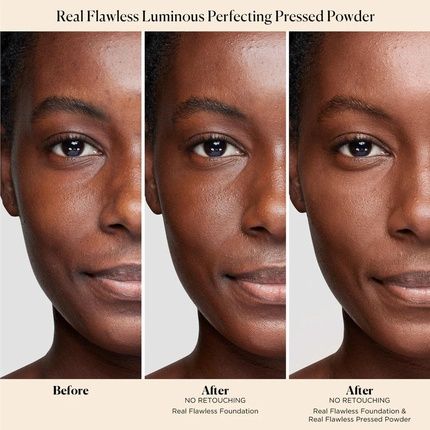 Laura Mercier Real Flawless Luminous Perfecting Talc-Free Pressed Powder Translucent Deep - Image 3
