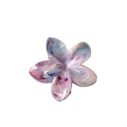 Ecarla Hair Clip In The Shape Of A Flower, Pearl Melange Pink