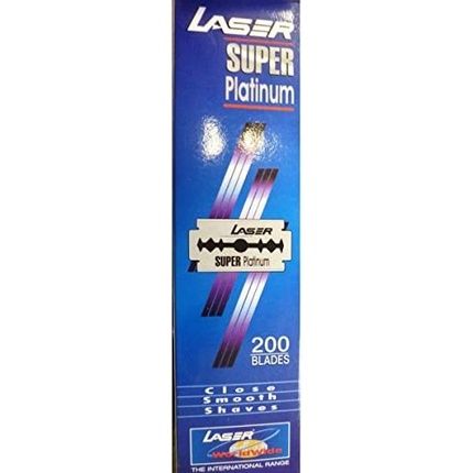 Laser Super Platinum Double-Edged Razor Blades X10