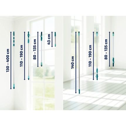 مقبض نظام Leifheit Click System 145-400 سم عمود تلسكوبي