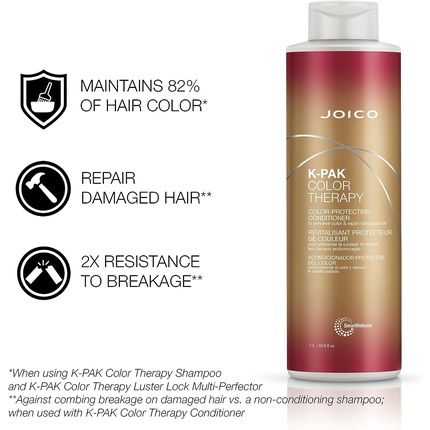Joico K-Pak Color Therapy Color Protection Conditioner 1000Ml White - Image 3