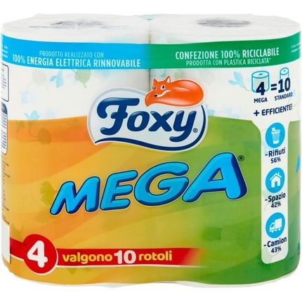 Foxy Mega Decorated Toilet Paper 2 Layers 4 Rolls - Image 3