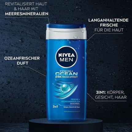 Nivea Men Fresh Ocean Shower Gel 250Ml