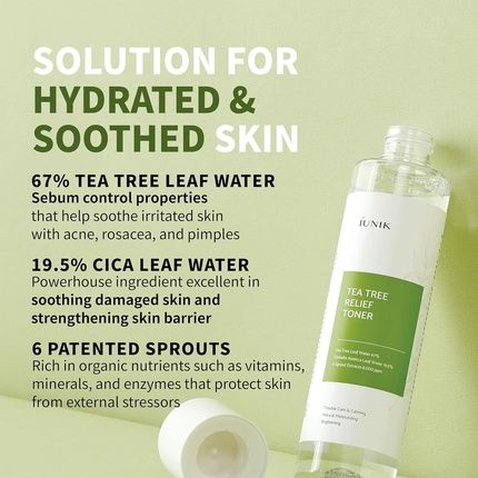 Iunik Tea Tree Relief Toner 200Ml - Image 3