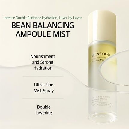 Mixsoon Bean Balancing Ampoule Mist Hydrating Facial Mist 28 Oil & Serum