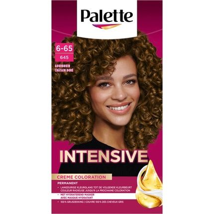 Schwarzkopf Poly Palette Hair Dye 665 645 Gold Brown 115Ml