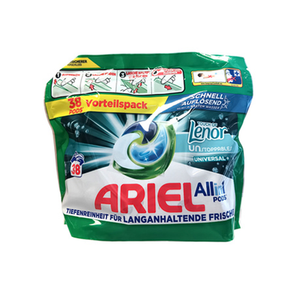 Ariel 38 Washes 3In1 Universal Touch Of Lenor Capsules