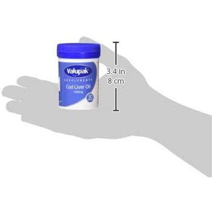 Valupak High Strength Cod Liver Oil Capsules 1000Mg 30 Capsules - Image 3