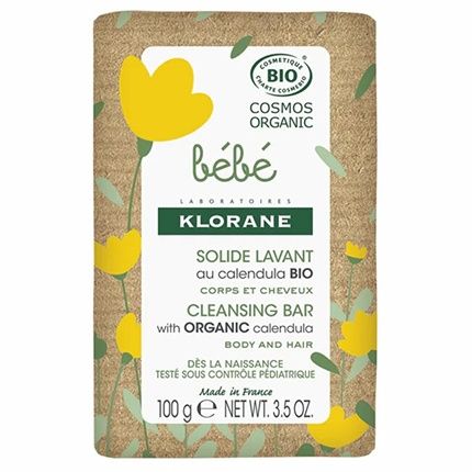 Klorane Bb Calendula Bio Cleansing Bar 100G Gentle Soap With Organic Calendula