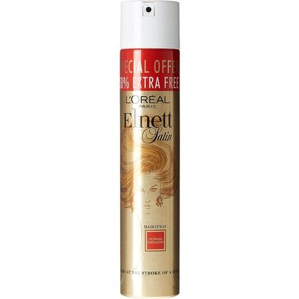 L'Oreal Elnett Satin Normal Strength Hairspray 300Ml - Pack Of 2