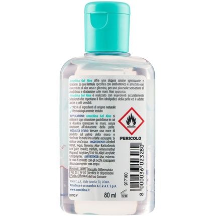 Amuchina Aloe Hand Sanitizing Gel 80Ml - Image 3