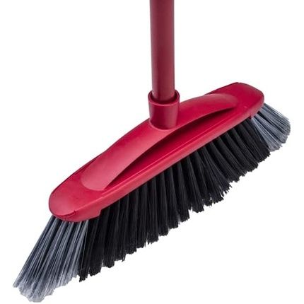 Vileda 137396 2-In-1 Double Corner Indoor Broom With Fiber Technology