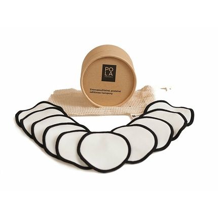 Pola Cosmetics Makeup Remover Pads Cotton Removal Tampons 10 Pcs