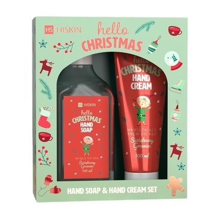 Hiskinset Hello Christmas Hand Cream Festive Mulled Wine 60Ml Hand Soap Festive Mulled Wine 200Ml