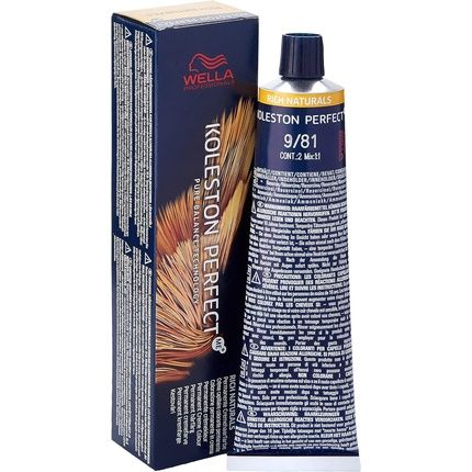 Wella Koleston Perfect Me+ 9/81 Light Blonde Pearl Ash Hair Color 60Ml
