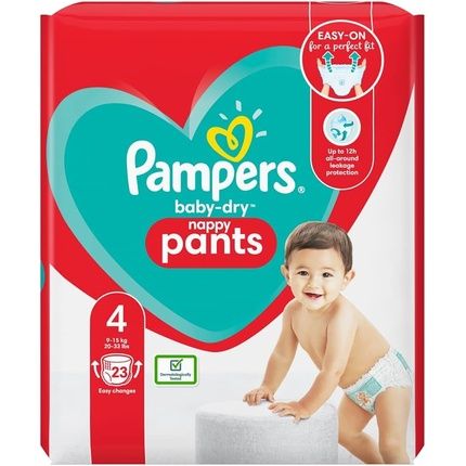Pampers Baby-Dry Nappy Pants Size 4 23 Nappies 9-15Kg