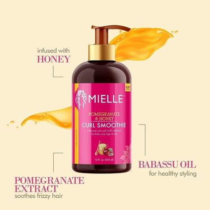 Mielle Organics Pomegranate & Honey Curl Smoothie 12Oz - Image 3