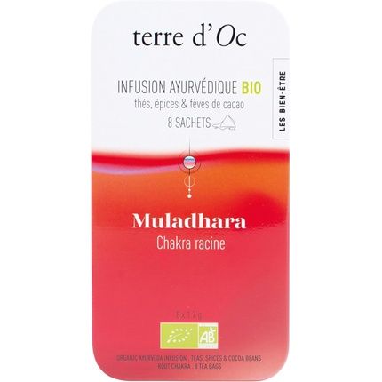 Terre D'Oc Organic Ayurvedic Infusion Teas Spices & Cocoa Beans
