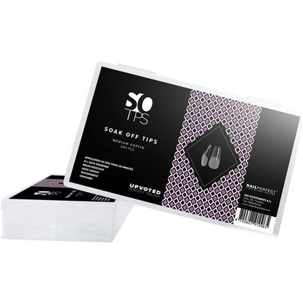 Nailperfect Upvoted Soak Off Tips Medium Coffin