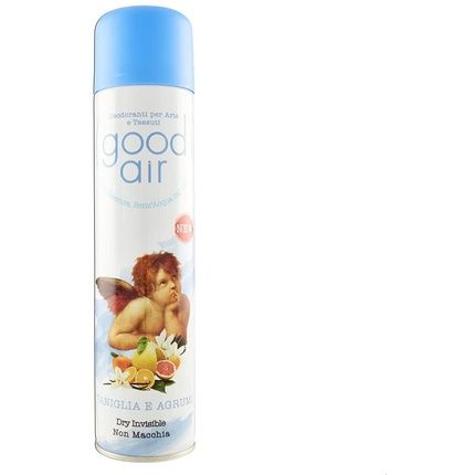 Ebano Ebony Good Air Deodorant Spray, Vanilla And Citrus, White, 18.3 X 23.7 X