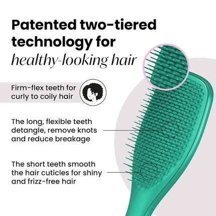 Tangle Teezer Ultimate Detangler Curly Hair Brush For Dry And Wet Hair