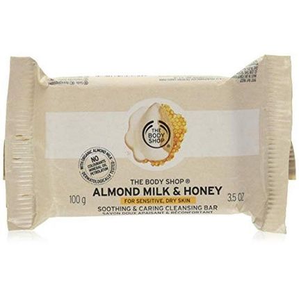 Body Shop Almond Milk & Honey Soothing & Caring Cleansing Bar 100G