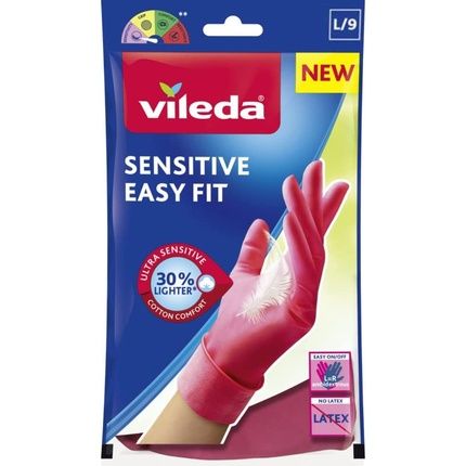 Vileda - Vileda Sensitive Easy Fit Gloves Size Large - 1 Pair