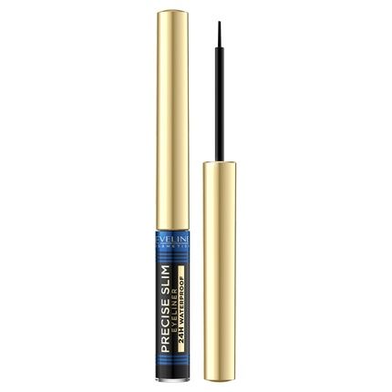 Eveline Precise Slim Waterproof Eyeliner In Ink Black 2.8Ml