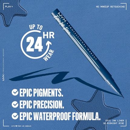 Nyx Professional Makeup Epic Ink Liner Waterproof Matte Liquid Eyeliner