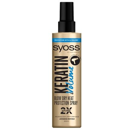 Syoss Keratin & Volume Thermal Protection Spray For Hair - 200Ml
