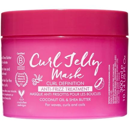Umberto Giannini Curl Jelly Mask 300Ml Deep Conditioning Anti-Frizz Treatment For Curly And Coily Hair