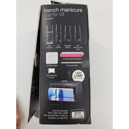 Sensationail Gel Nail Polish Starter Kit Sheer Pink With Led Nail Lamp - 10 Manicures