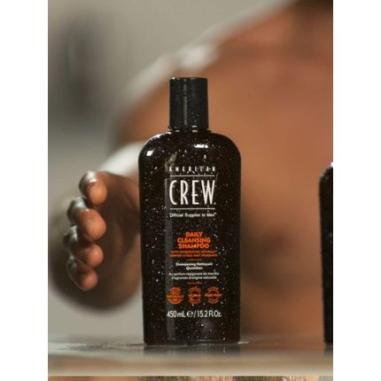 American Crew Daily Cleansing Shampoo Vegan And Silicone Free 250Ml - Image 3