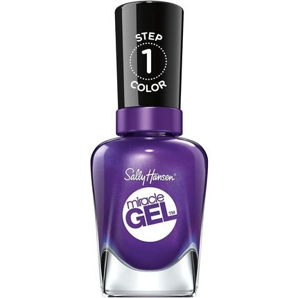 Sally Hansen Miracle Gel Nail Polish 570 Purplexed Pulplexed Shade 0.5 Ounce