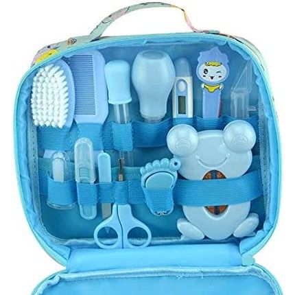 Moonvvin Baby Care Kit 13Pcs Health Care Accessories For Home And Travel With Carrying Bag Blue - Image 3